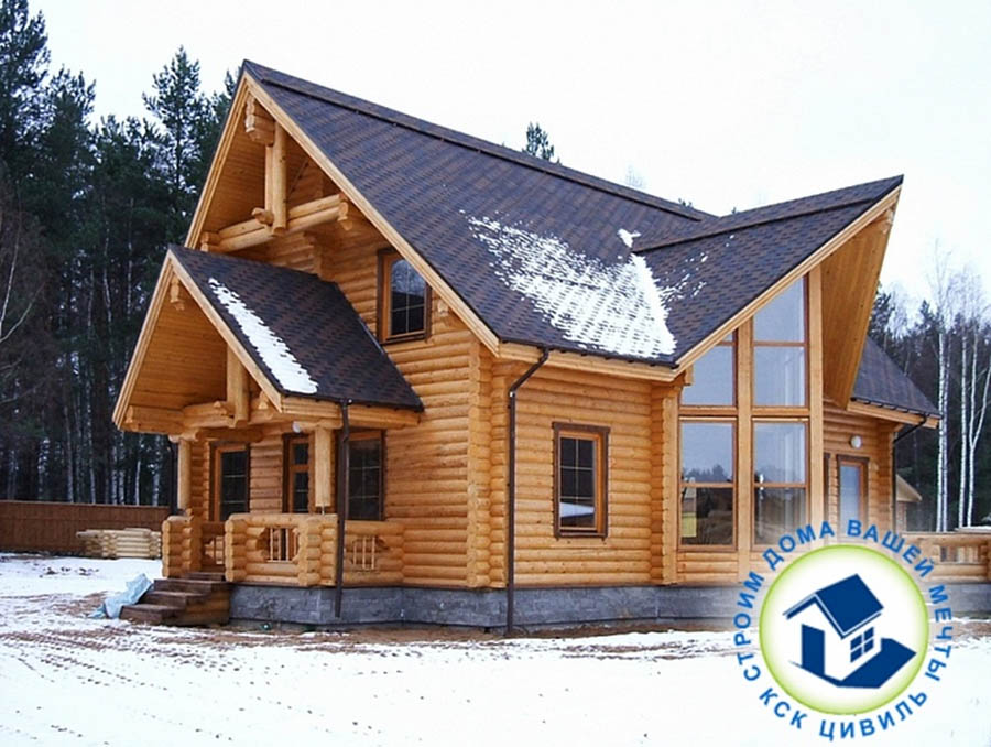 Посмотреть полный размер фото Дома и бани из бруса