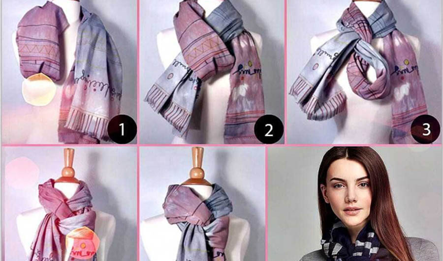 Как красиво завязать шарф на пальто
