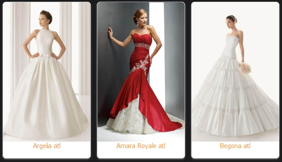 Атласные свадебные платья - красота и грация будущей невесты